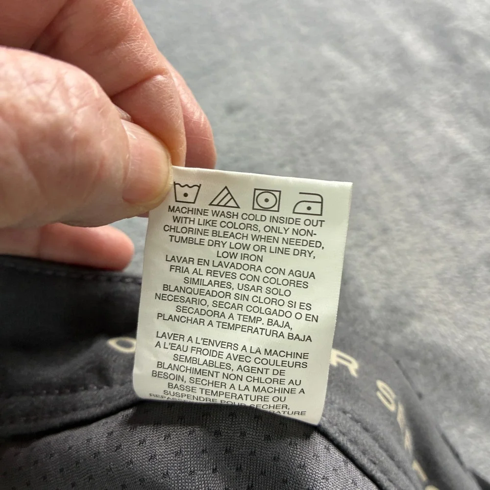 Wrangler Outdoor Series Mens Straight Fit Pants Black 36x34 Water Repellent Flex